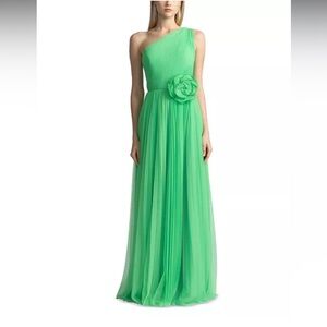 Zac Posen•One Shoulder Rosette Gown